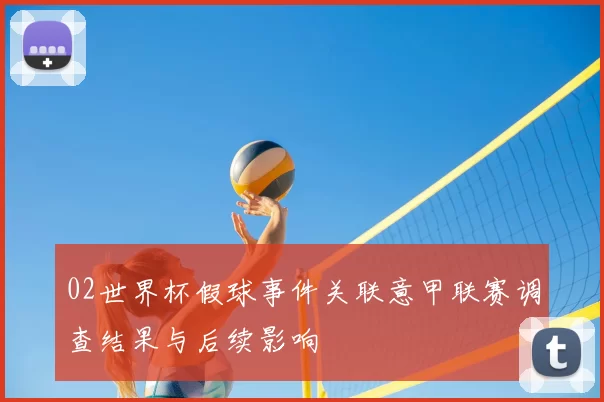 02世界杯假球事件关联意甲联赛调查结果与后续影响